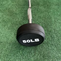 50lbs Preweighted Curl Bar