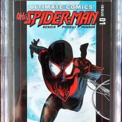 Ultimate Comics All New Spider-man #1 🔑 Miles Morales 2nd Appearance CGC 9.8 With Label 🏷 