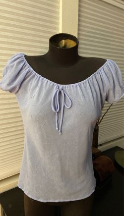 Light Blue Scoopneck Top