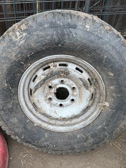 Off-Road Tire on Steel Wheel