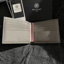 Bolvaint Paris Julien leather Wallet in Gray Auer Collection