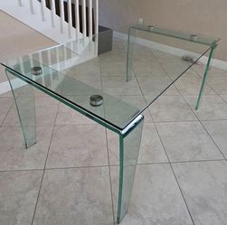 Glass Dining Table for 6