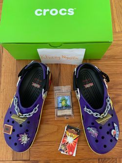 Crocs Yu-Gi-Oh! Yami Yugi Classic Clog Size 10 with Promo Card 213589-90H