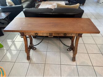 Wood Console Table