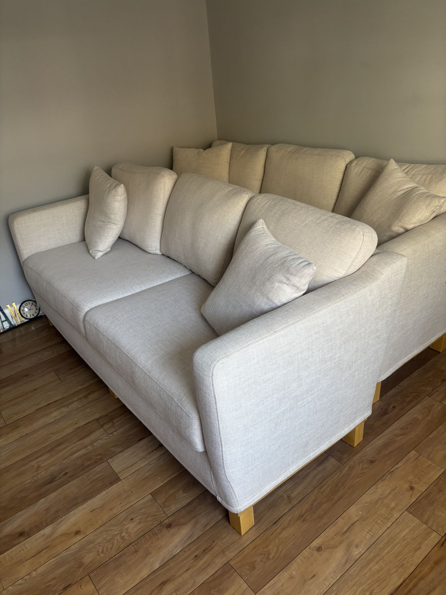 Twin Ivory Color Sofa's