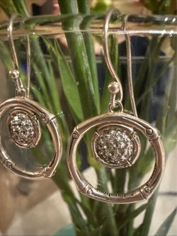 JOHN HARDY 925 SILVER BAMBOO Collection EARRINGS