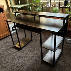 Computer Desk w/ Monitor Stand 