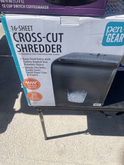 Cross cut shredded