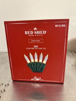 RED SHED 300 Christmas Clear Mini Light Set - 2 Strands Of 150 - NEW NEVER USED
