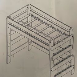 Twin High Loft Bed 
