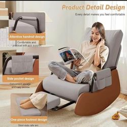 Foldable Rocking Recliner Chair