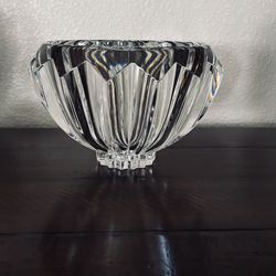 Orrefors Art Crystal Zodiac Bowl Erika Lagerbielke Design Sweden Signed