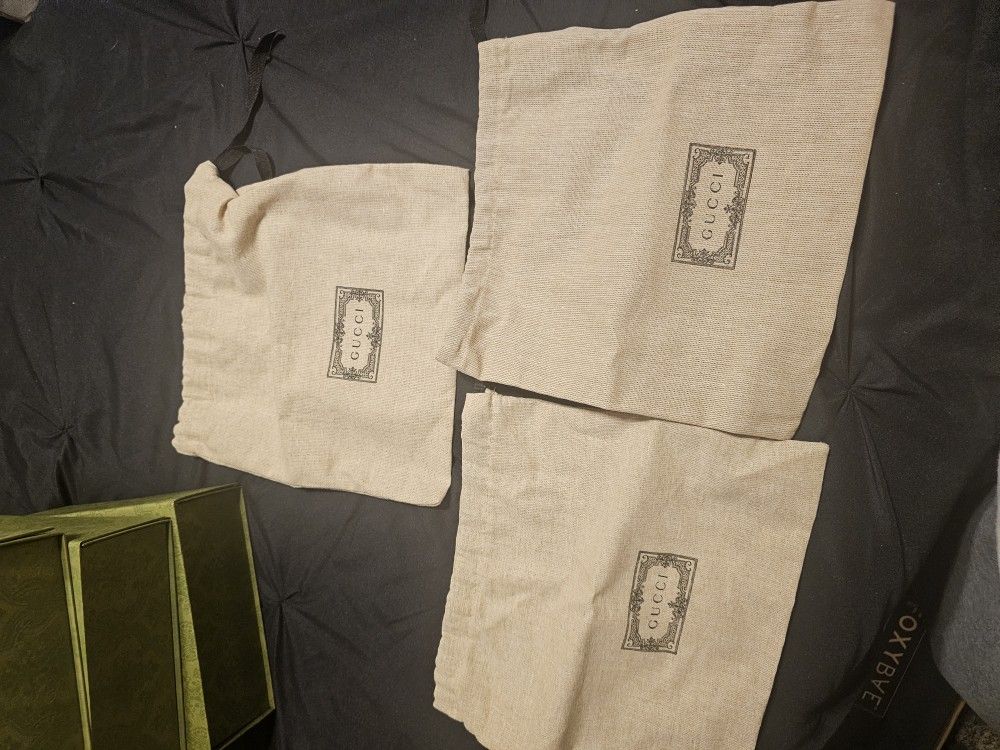 Louis Vuitton, Burberry And Gucci Box's And Bags