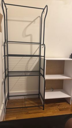 Clothing  rack and Small Cabinet
