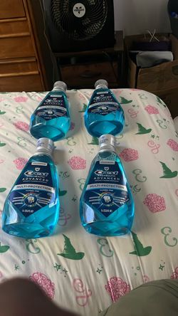 Four bottles of mouthwash