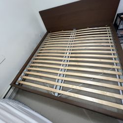IKEA Malm King Bed Frame With Slatted Bed Base