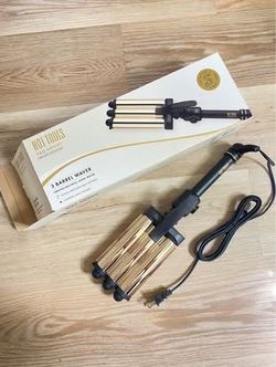 ot Tools Pro Artist 24K Gold Collection 3 Barrel Waver