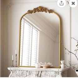 Arched Gold Mirror