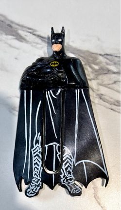 Batman Bookmark Figural Page Marker Clip Figure Cape 4" by Applause-Vintage 1991.