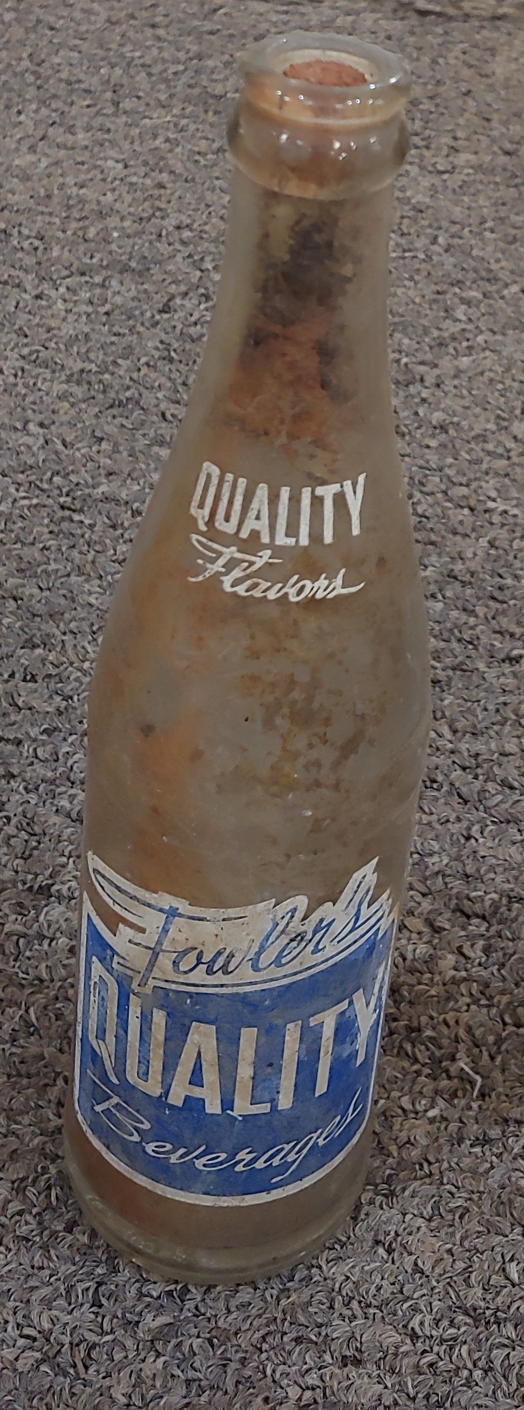 Antique Qualitu Flavors Bottle