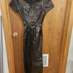 Forever 21 Black Faux Jumpsuit - XS