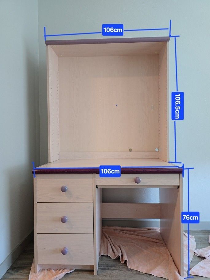 Bookshelf & Desk Set (Detachable) 2set each