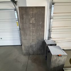 Gray Wood-Look dining table