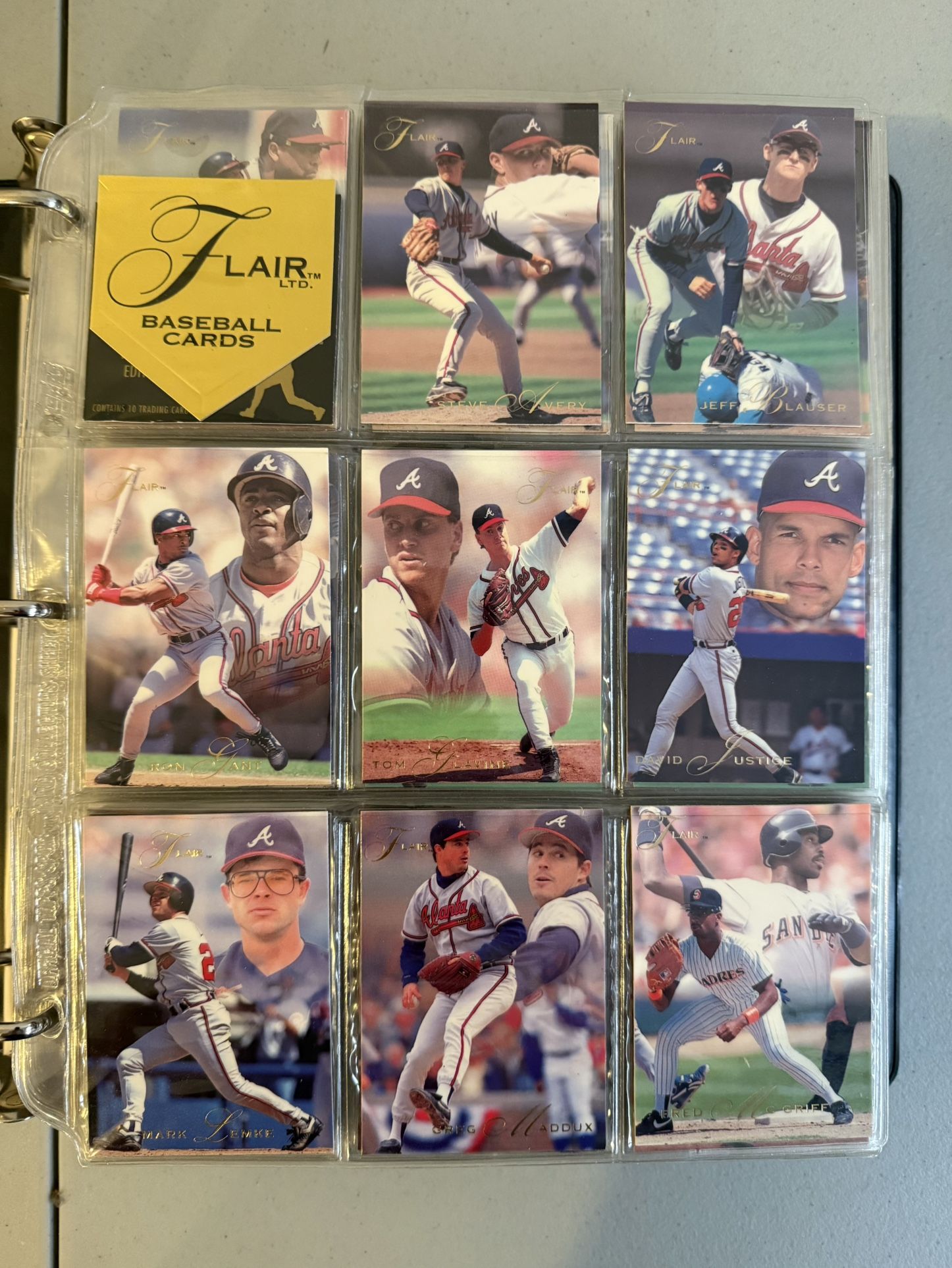 1993 FLAIR BASEBALL SET 1-300 COMPLETE Baseball Card Set Ken GRIFFEY RYAN