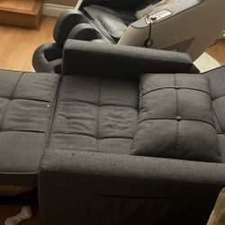 Futon Sofa Bed – Converts to Bed – $60
