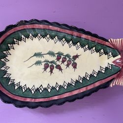 1960s Henriot/Quimper Faience Fish Dish