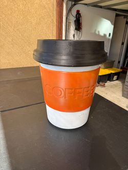 Giant 3d laser printed coffee cup