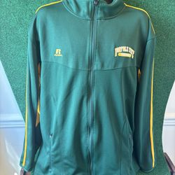 Norfolk State Spartans Football Zip Up Jacket Size XL Russell Athletics