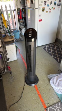 Tall standing fan