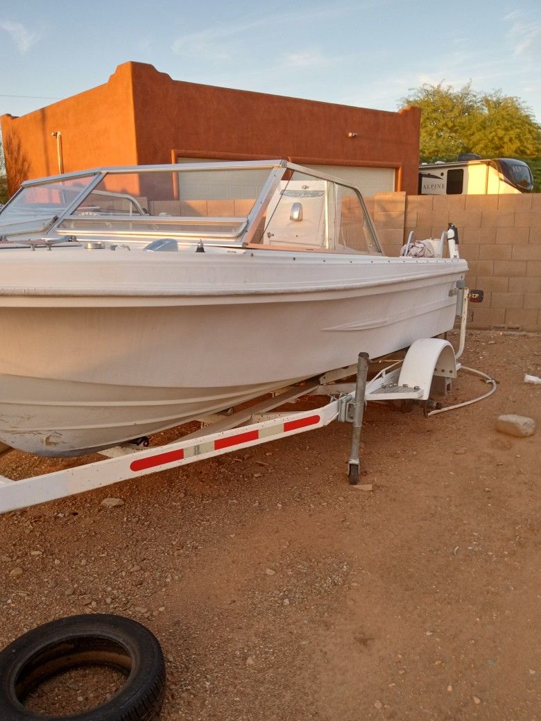 1966 Hydra Swift Fish N SKI 17ft Boat