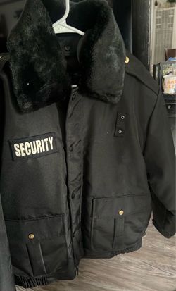 Man, security jacket, size large
