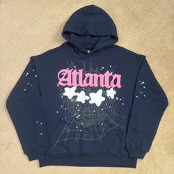 Sp5der Atlanta Hoodie (Navy) | SS23 