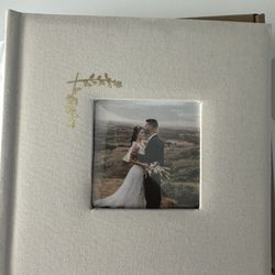 Linen Photo Guest Book