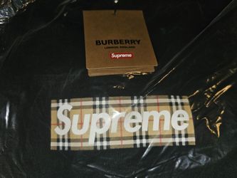 Supreme Burberry box logo hoodie $400 obo