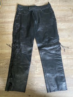 Men’s 42” waist 30” inseam Leather King Pants