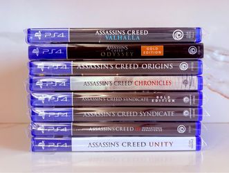 8 Assassin’s Creed PlayStation 4 Game Lot