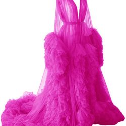 One Size Hot Pink Photo Shoot Gown
