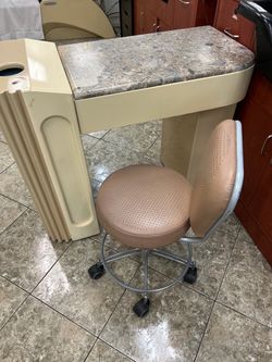 Desk and small chair