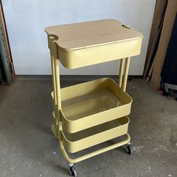 Rolling shelf cart