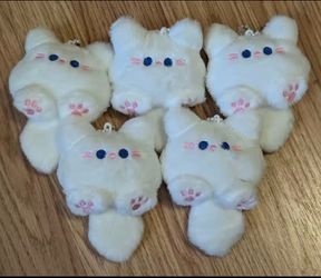 80 pcs Cat Plushies keychain party favor