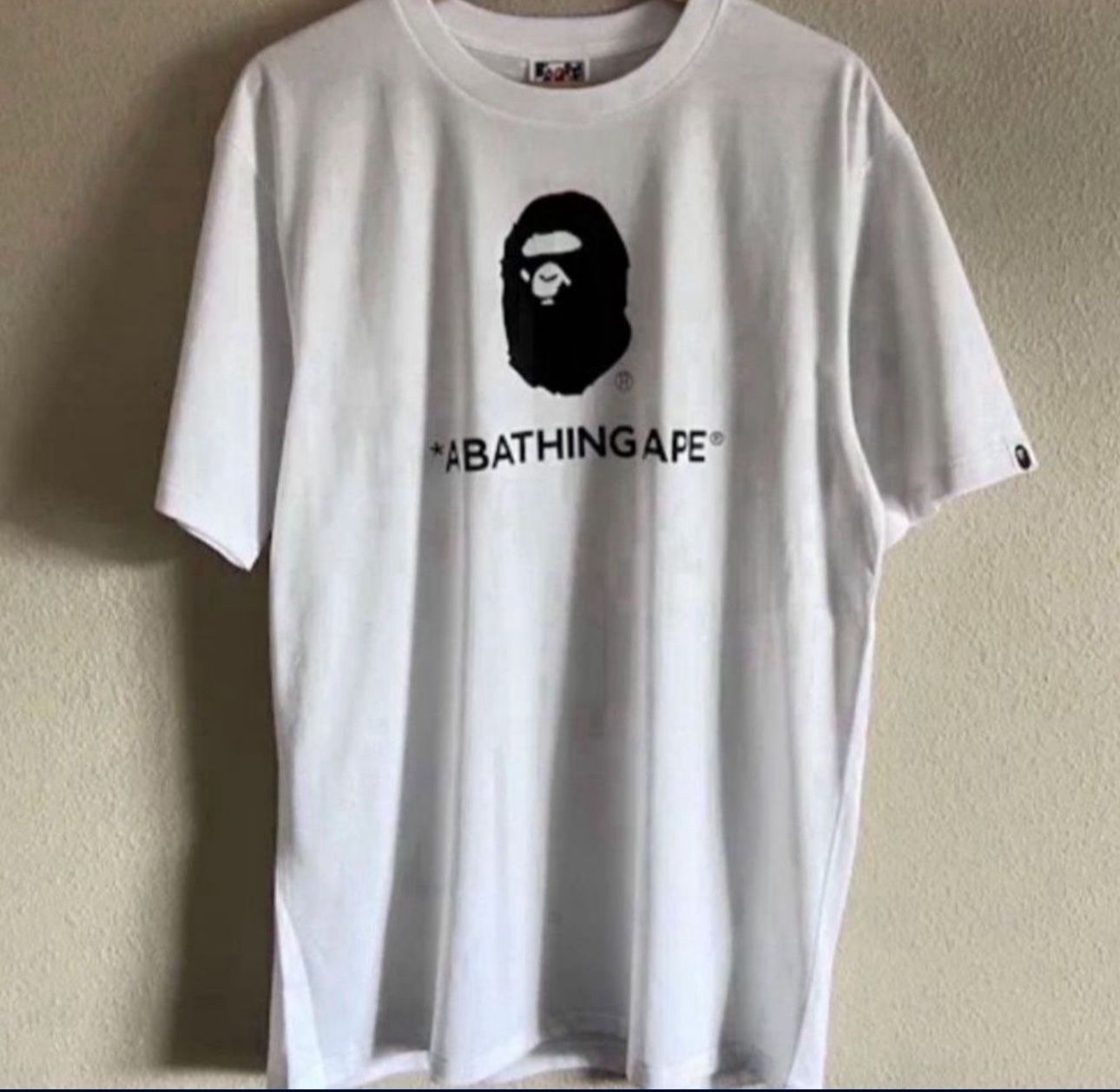 Bape White Tee 2022 Release Japan