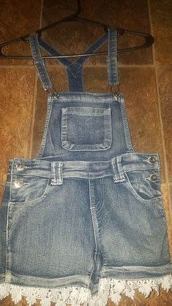 Girls overall shorts