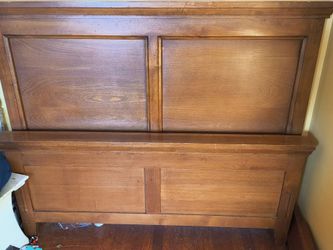 Full bed frame with mattress