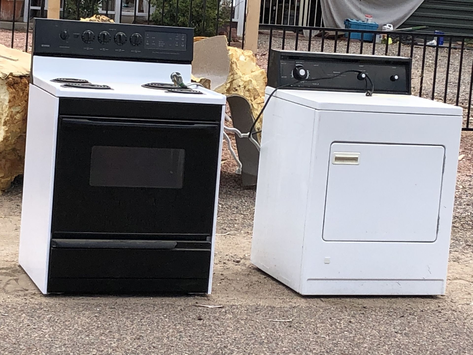 Curb side Range and Dryer FREE