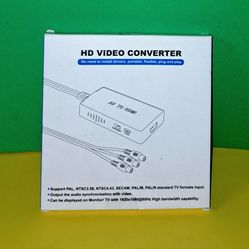 HD Video Converter- AV to HDMI Monitor/ TV 1920x1080@60Hz