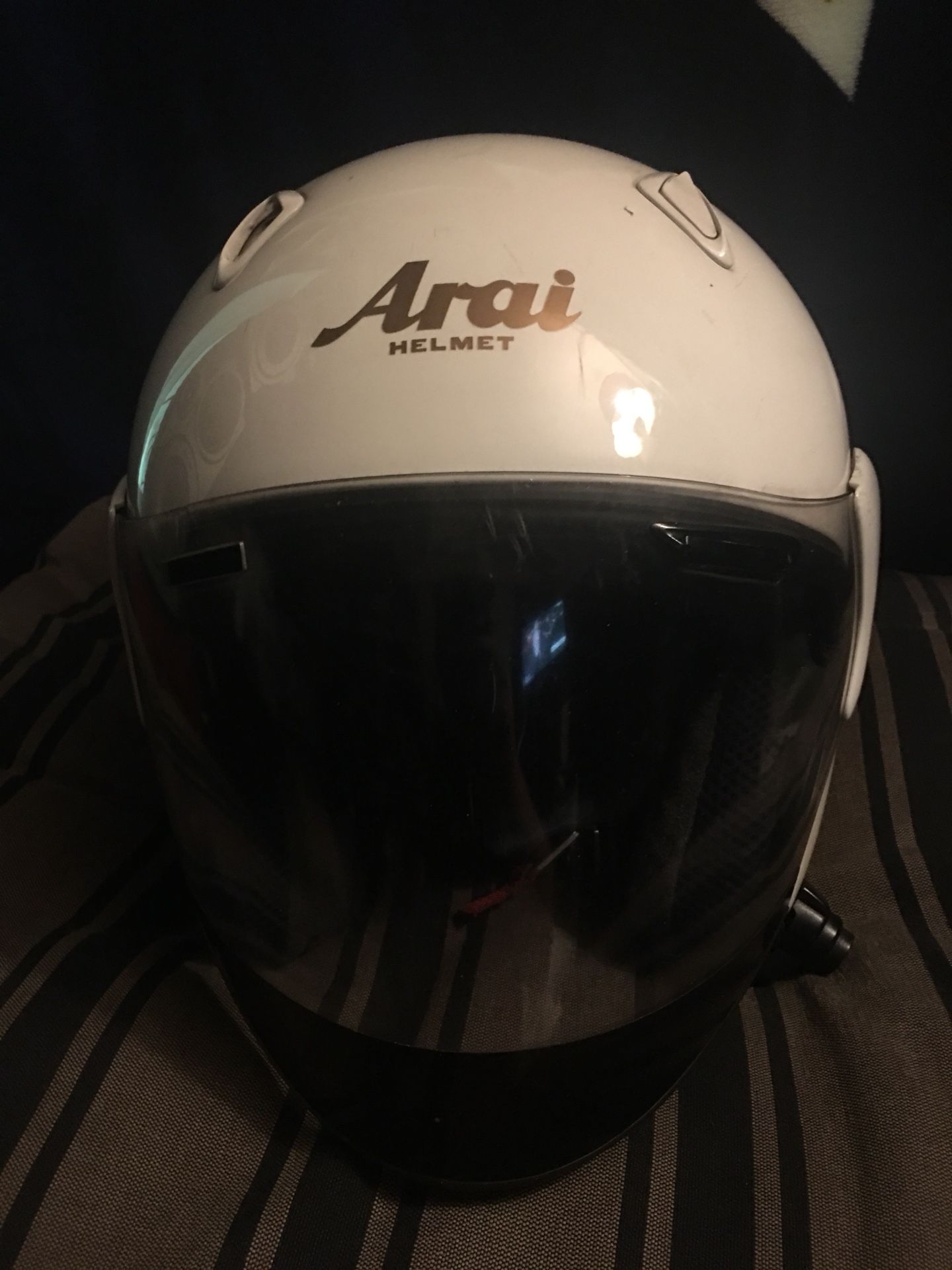 Aria Motorcycle MC Helmet Size XL Built in Speakers